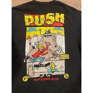 Rare Empyre Skate Shirt Push Nothing else Mullet Tee Funny